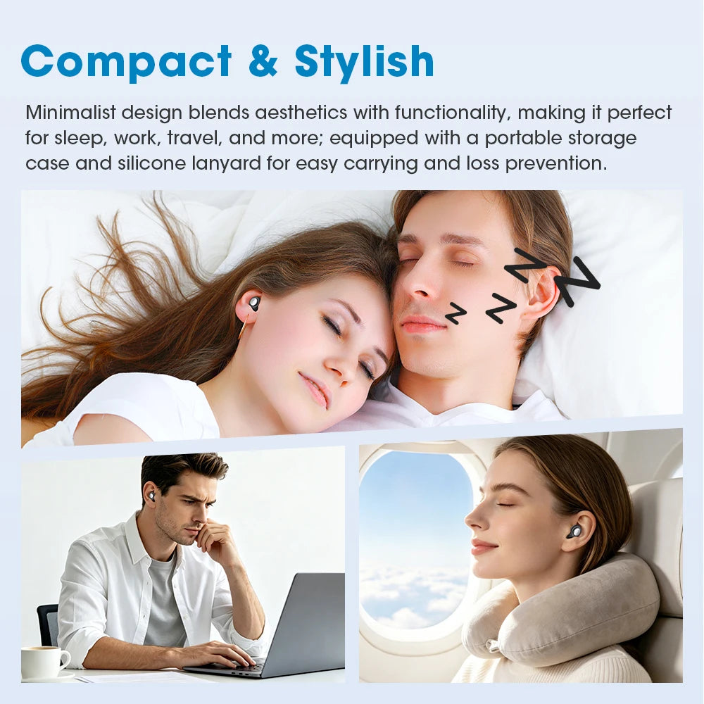 Reusable Noise-Canceling Silicone Sleep Earplugs
