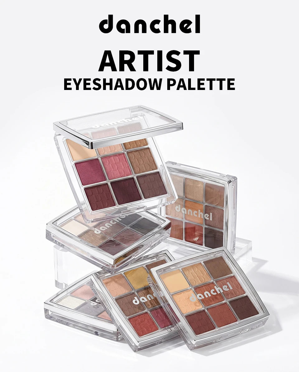 9-Color Professional Eyeshadow Palette for Daily and Party Looks - 7