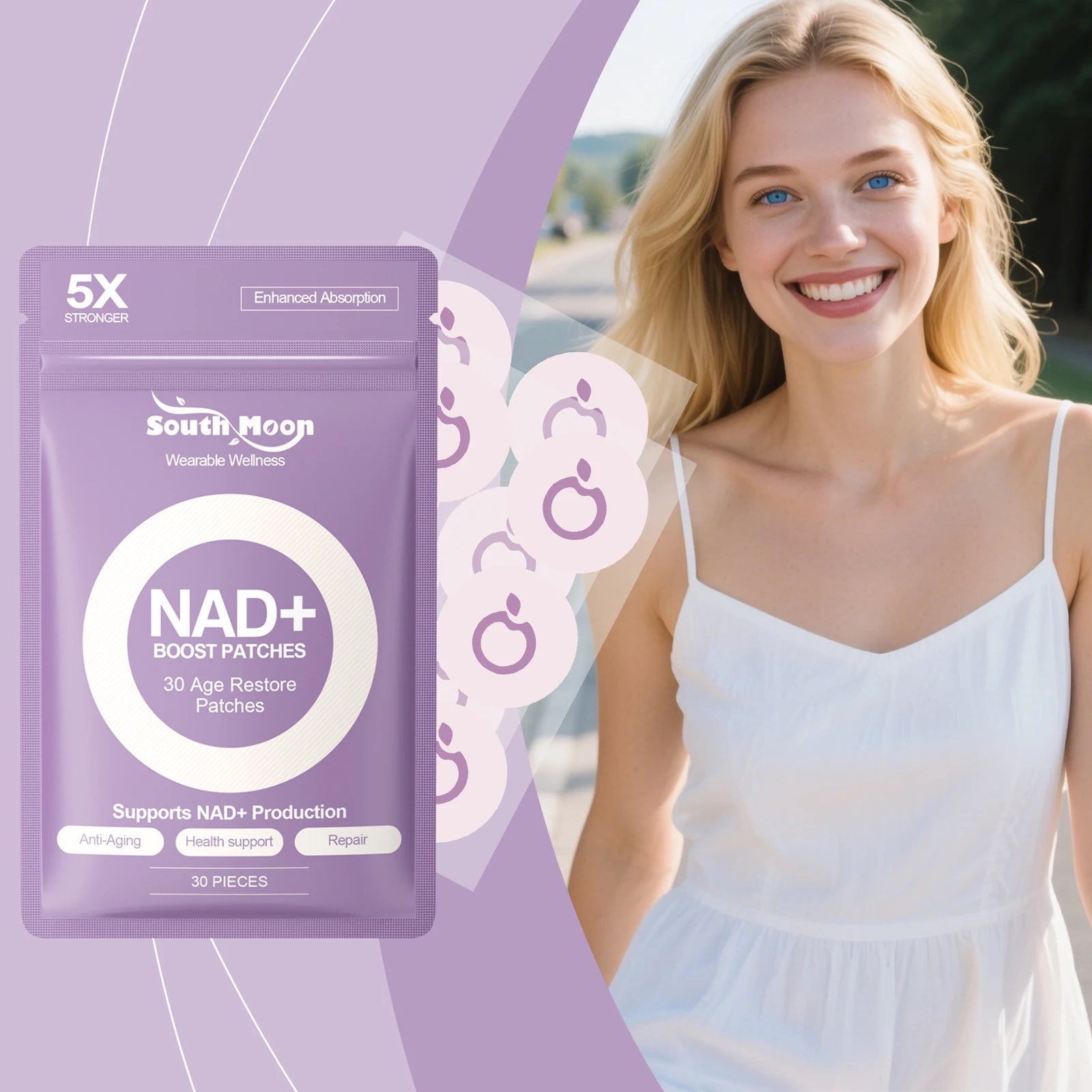 NAD+ Daily Wellness Support Patches - 6