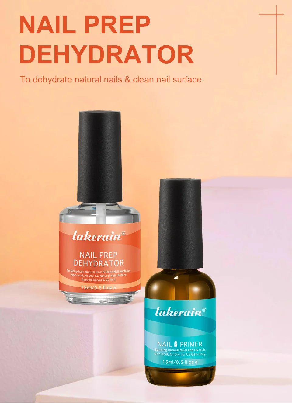 Professional Nail Prep Dehydrator and Primer Set