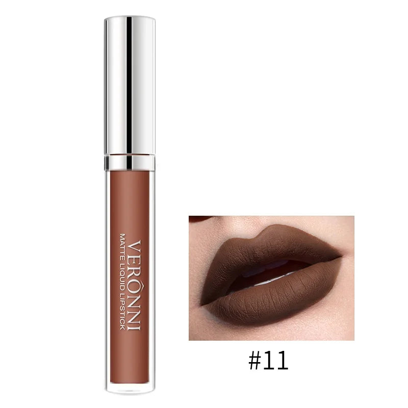 Long-Lasting Waterproof Matte Liquid Lipstick - 17