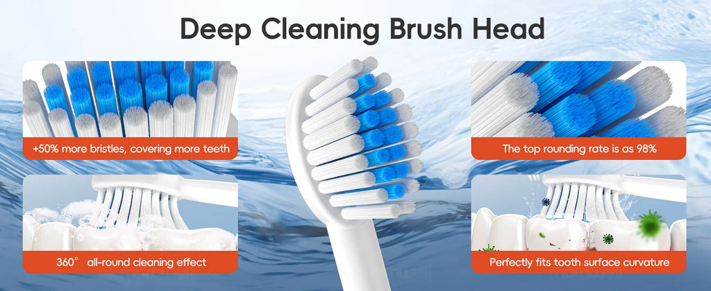 Rechargeable Sonic Electric Toothbrush with 6 Modes