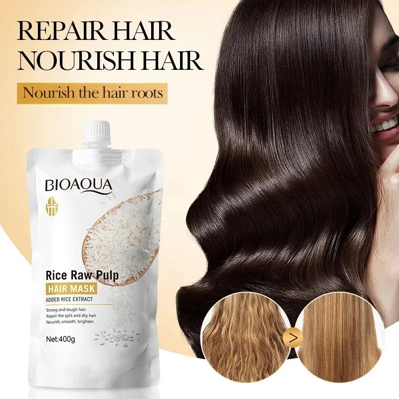Deep Repairing Rice Hair Mask for Dry and Damaged Hair