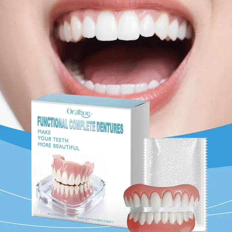 Instant Smile Cosmetic Dentures for Upper and Lower Teeth - 4