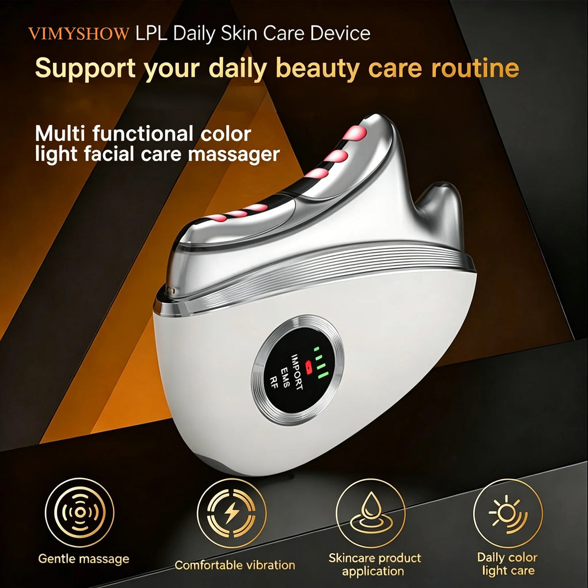 3-in-1 LED Facial Sculpting Wand for Skin Rejuvenation