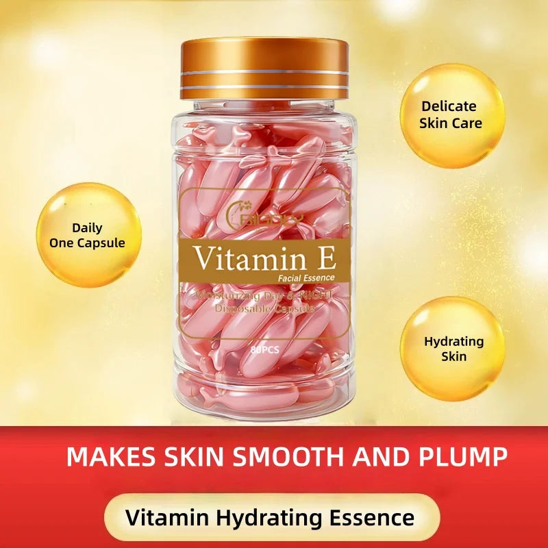 Vitamin E Moisturizing Facial Serum Capsules