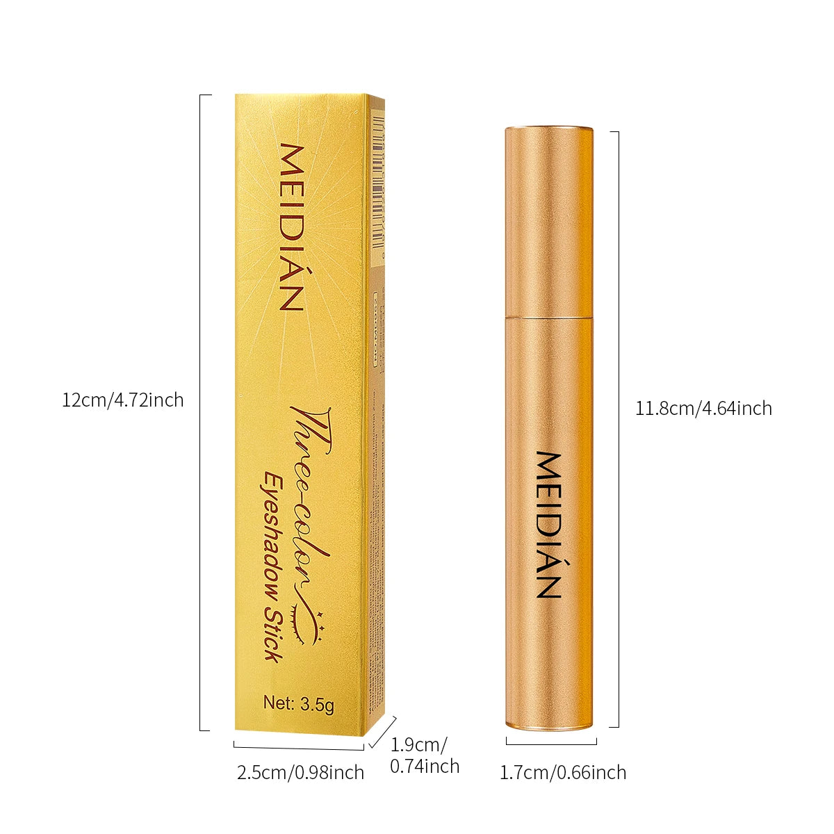 Three-Tone Gradient Eyeshadow Stick for Beginners - 4