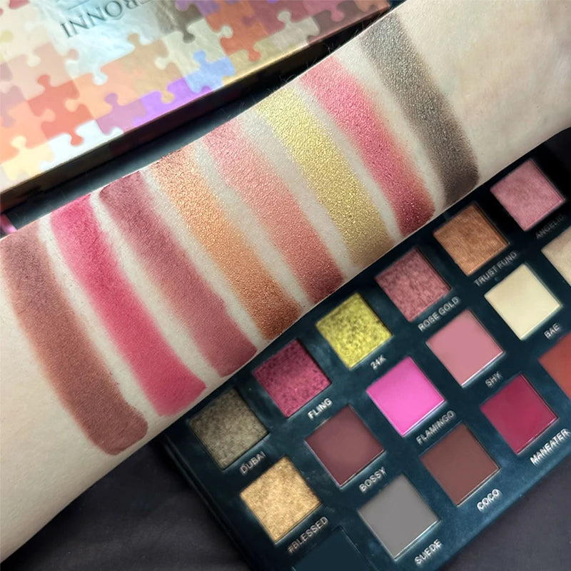 18-Color Professional Eyeshadow Palette for Versatile Makeup Looks - 6
