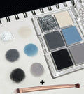 6-Color Matte and Shimmer Smoky Eyeshadow Palette