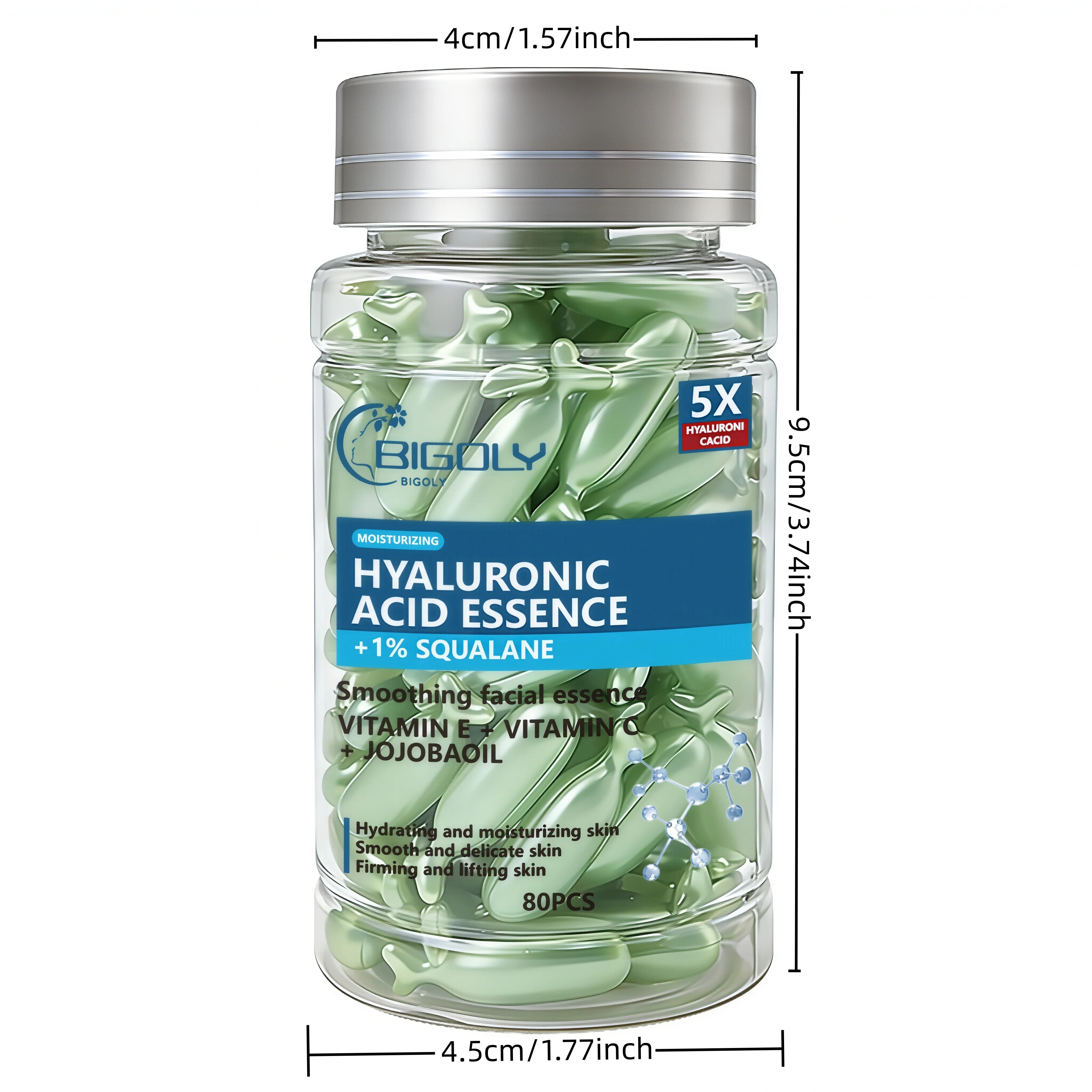 Hyaluronic Acid Moisturizing Facial Serum Capsules - 6