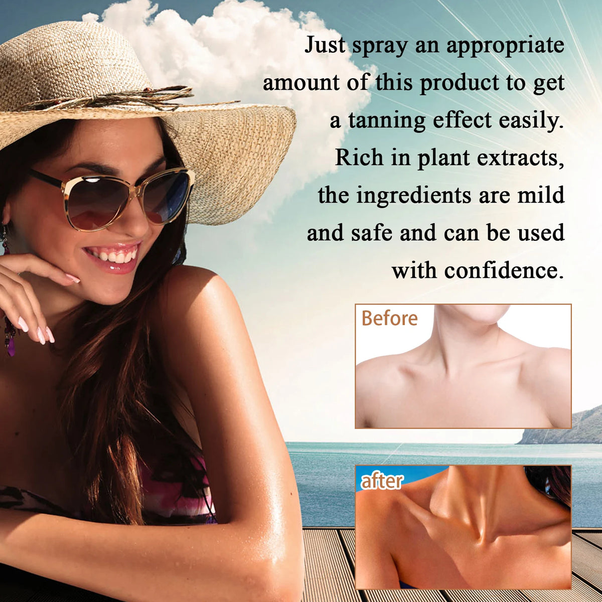 Sunless Self-Tanning Body Spray