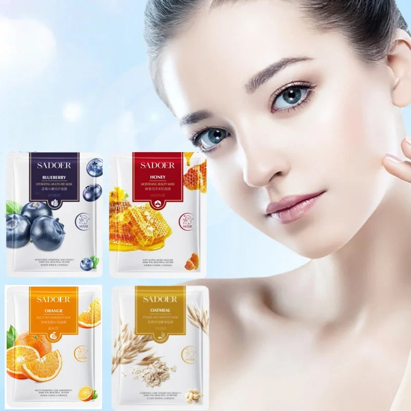 Hydrating Facial Sheet Mask Set for Glowing Skin