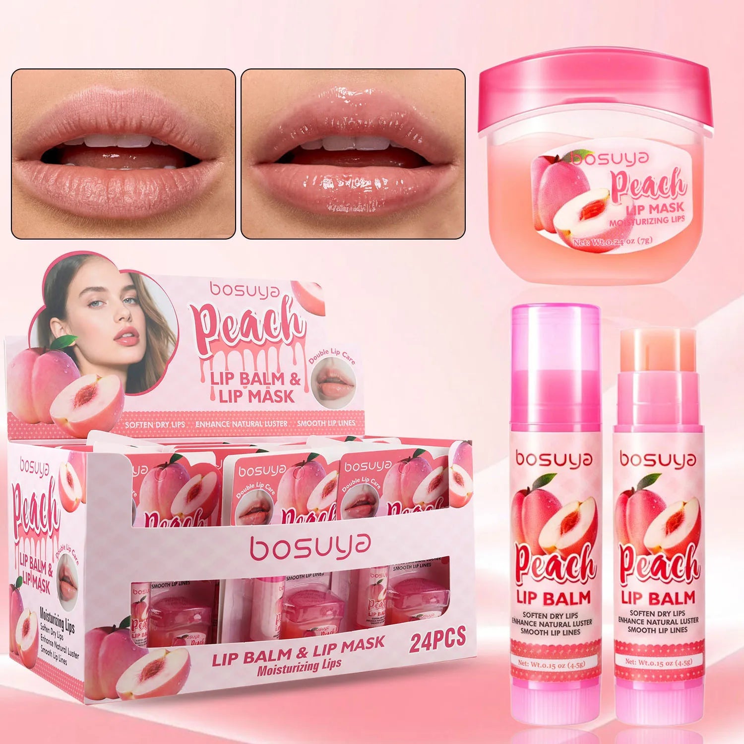 Fruit Extract Hydrating Lip Balm and Mask Set - 11