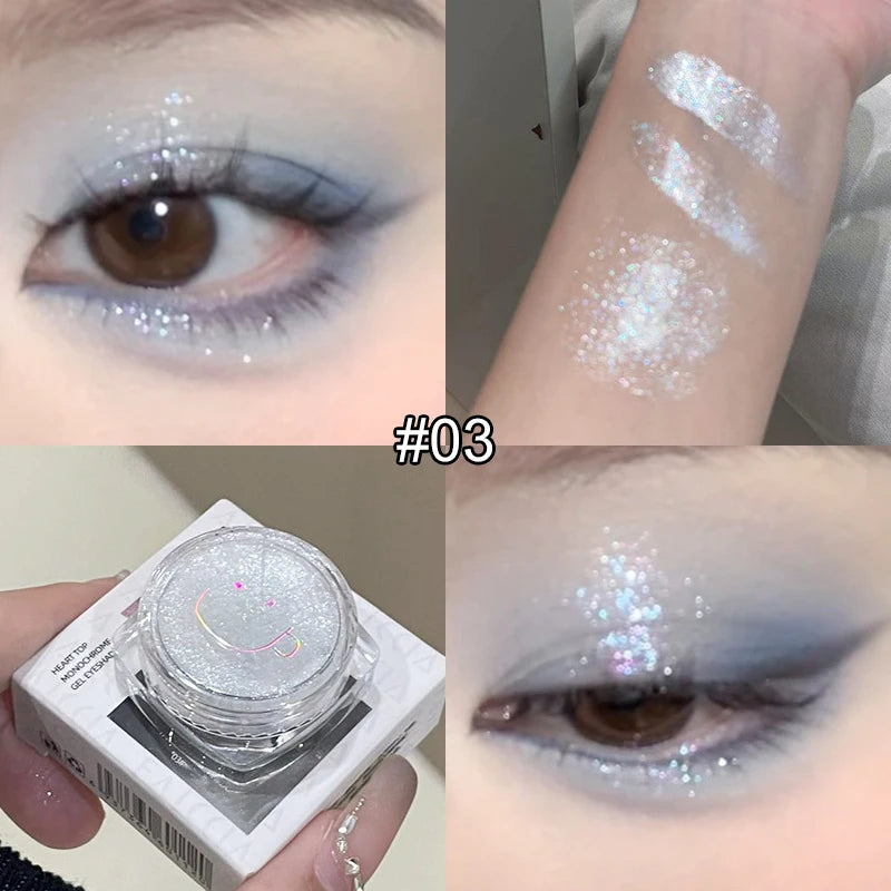 Shimmer Glitter Single Eyeshadow for Radiant Eye Makeup