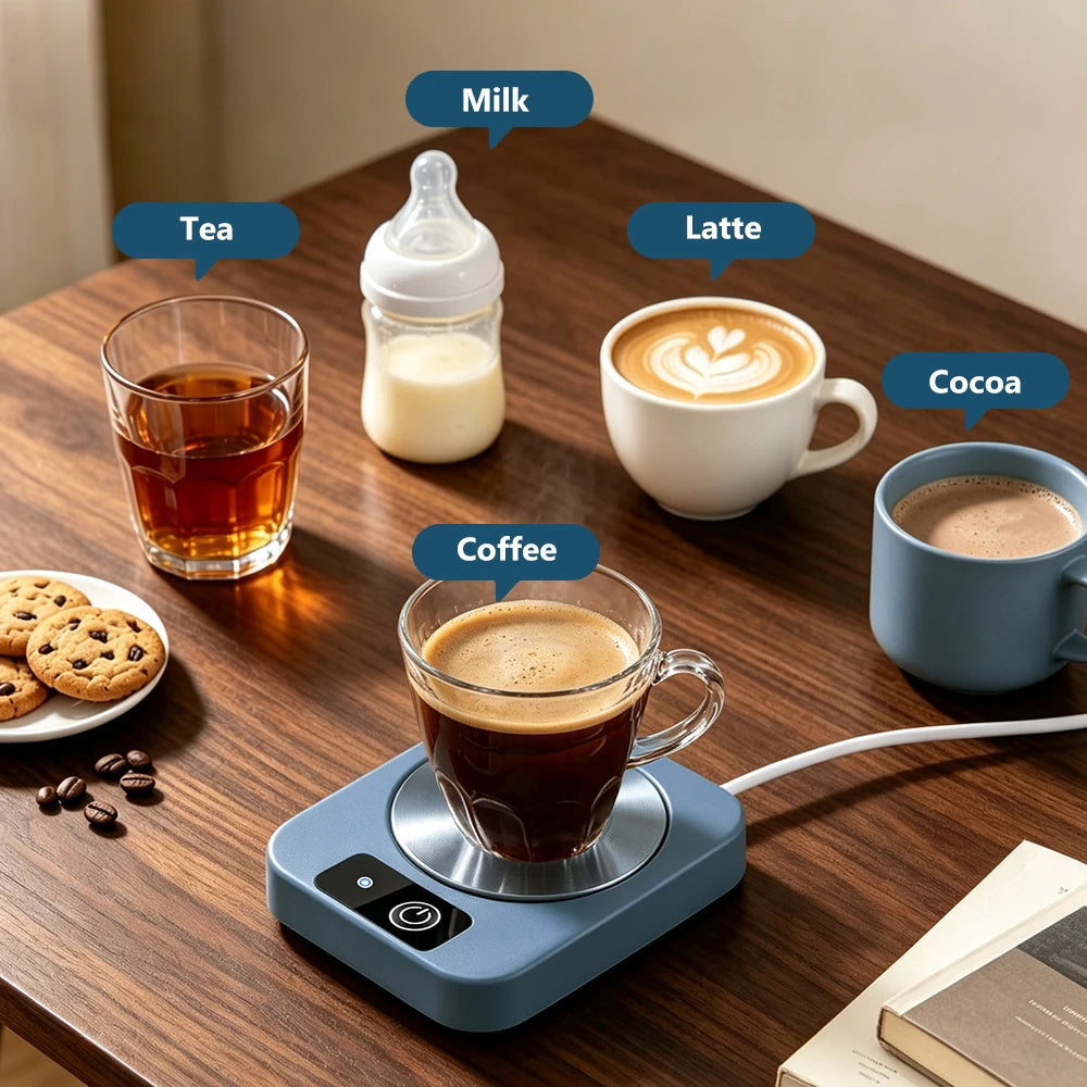 Electric Constant Temperature Beverage Mug Warmer Coaster - 8