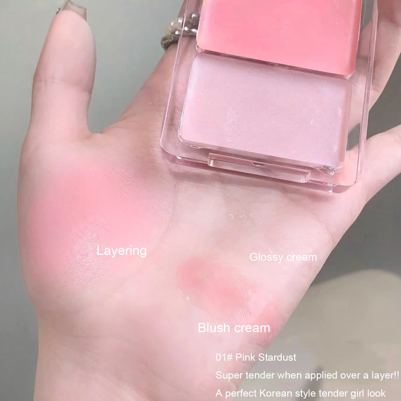 Two-Tone Jelly Cream Blush for Radiant Glow - 10