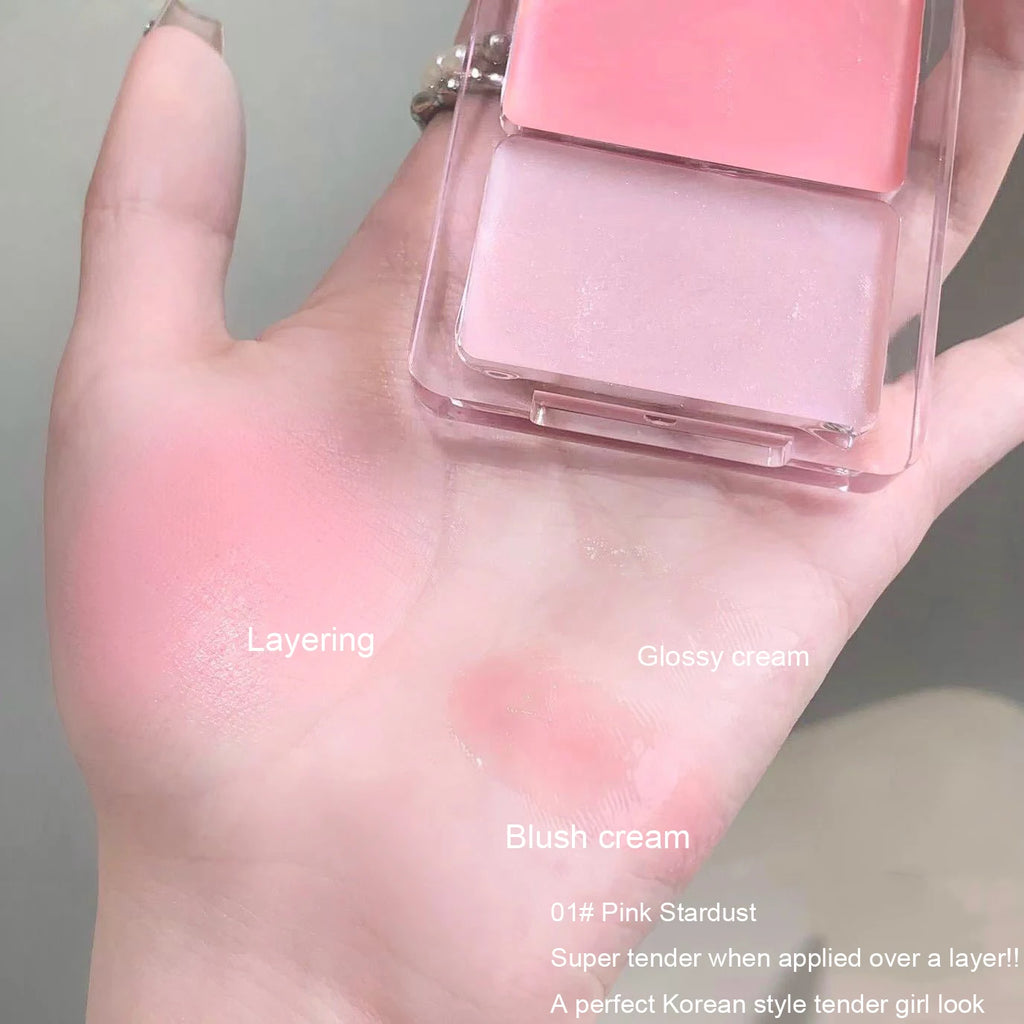 Two-Tone Jelly Cream Blush for Radiant Glow