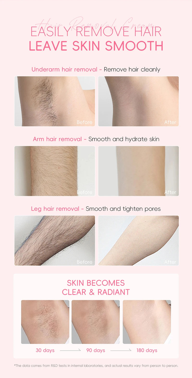 Painless Gentle Hair Removal Cream for Sensitive Skin - 13