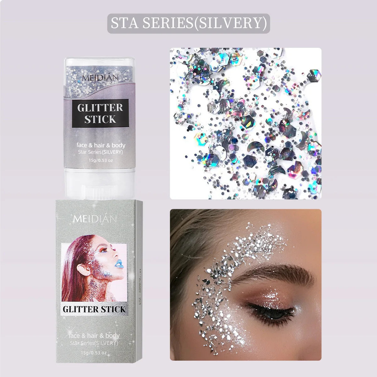 Shimmering Body and Face Glitter Stick - 25