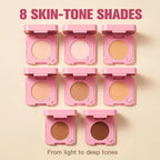 Oil-Control Pressed Powder Compact with Integrated Phone Grip