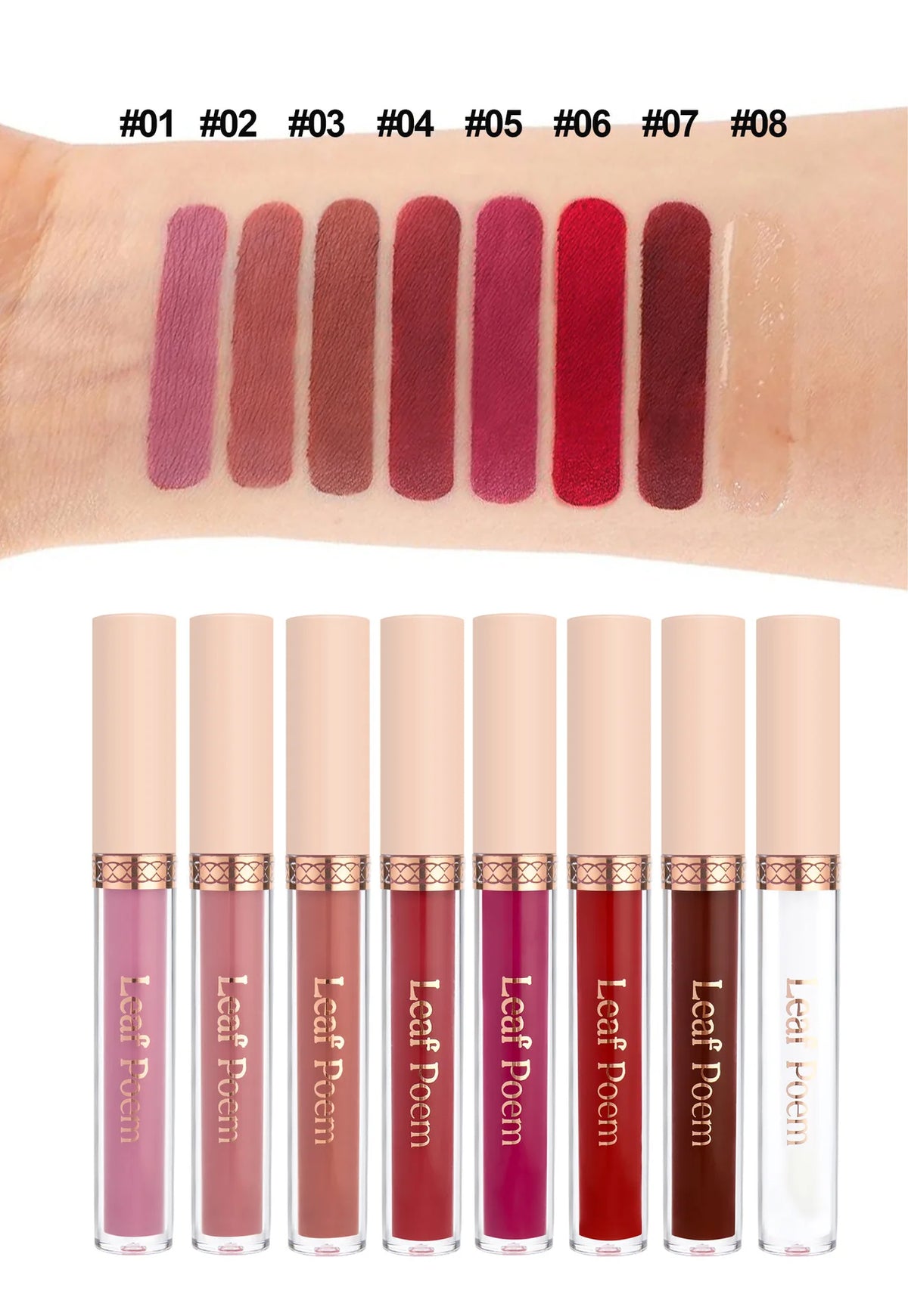 Waterproof Matte Liquid Lipstick Set
