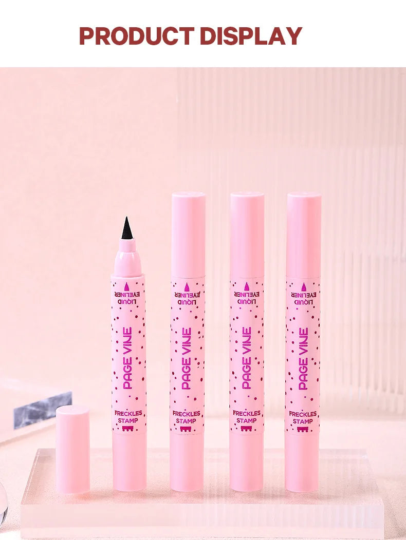 2-in-1 Waterproof Freckle Stamp and Eyeliner Pen
