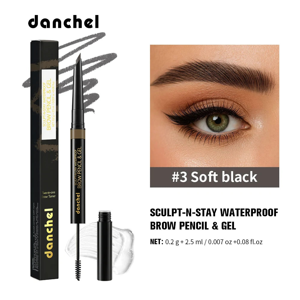 2-in-1 Waterproof Eyebrow Pencil and Sculpting Gel - 21