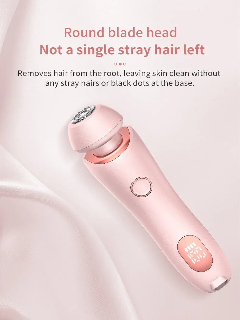 Pain-Free Electric Shaver for Women Body and Facial Hair