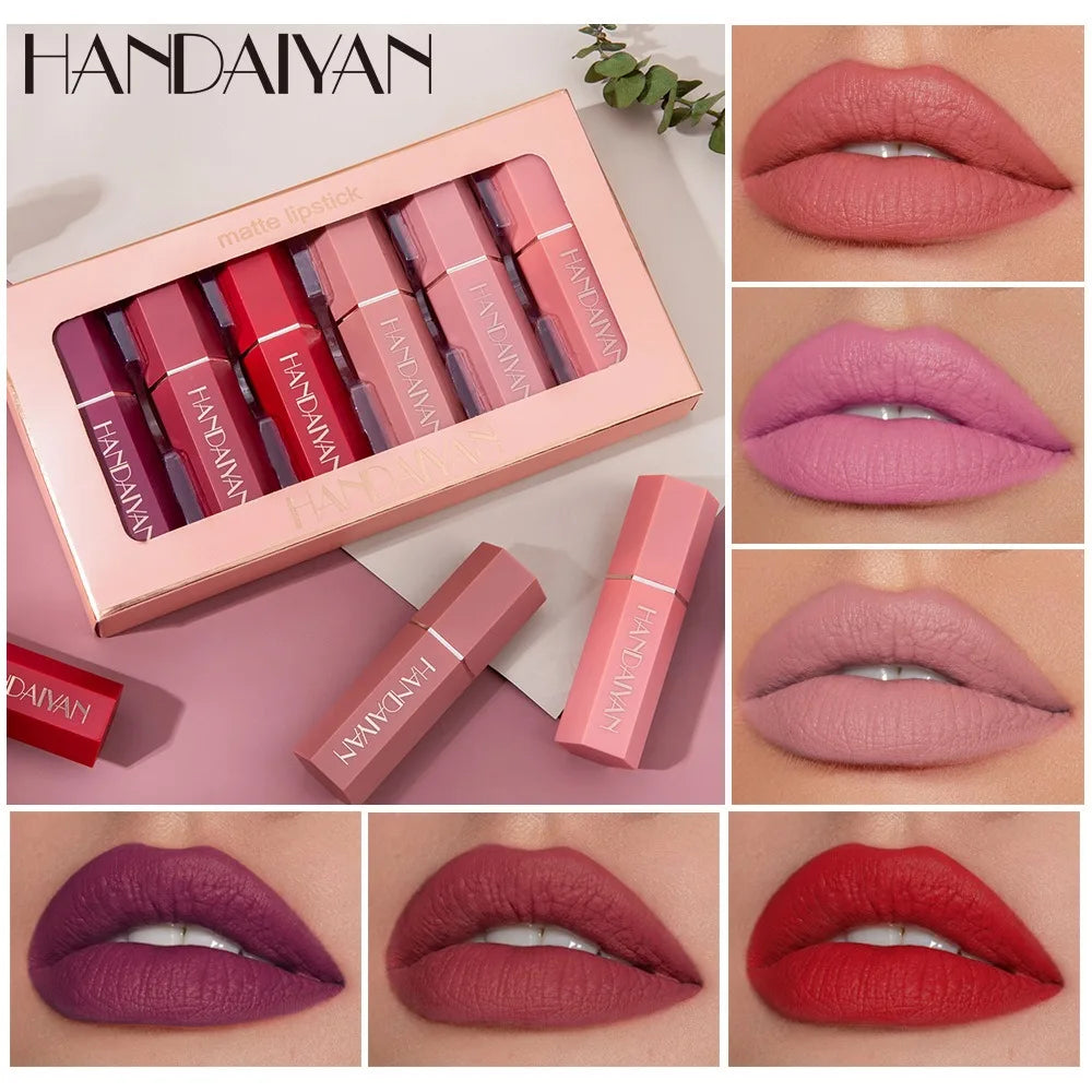 Velvet Matte Lipstick Set for Long-Lasting Wear