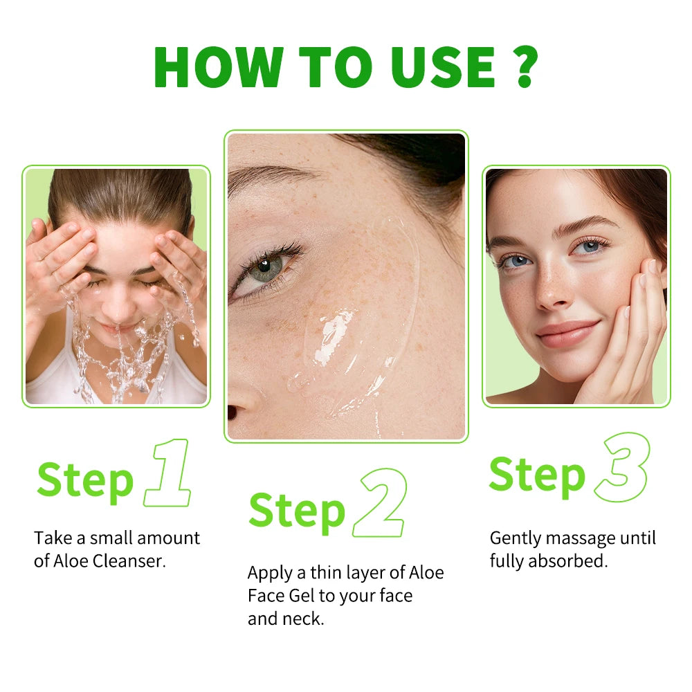 Soothing Aloe Vera Moisturizing Gel for Face and Skin - 6