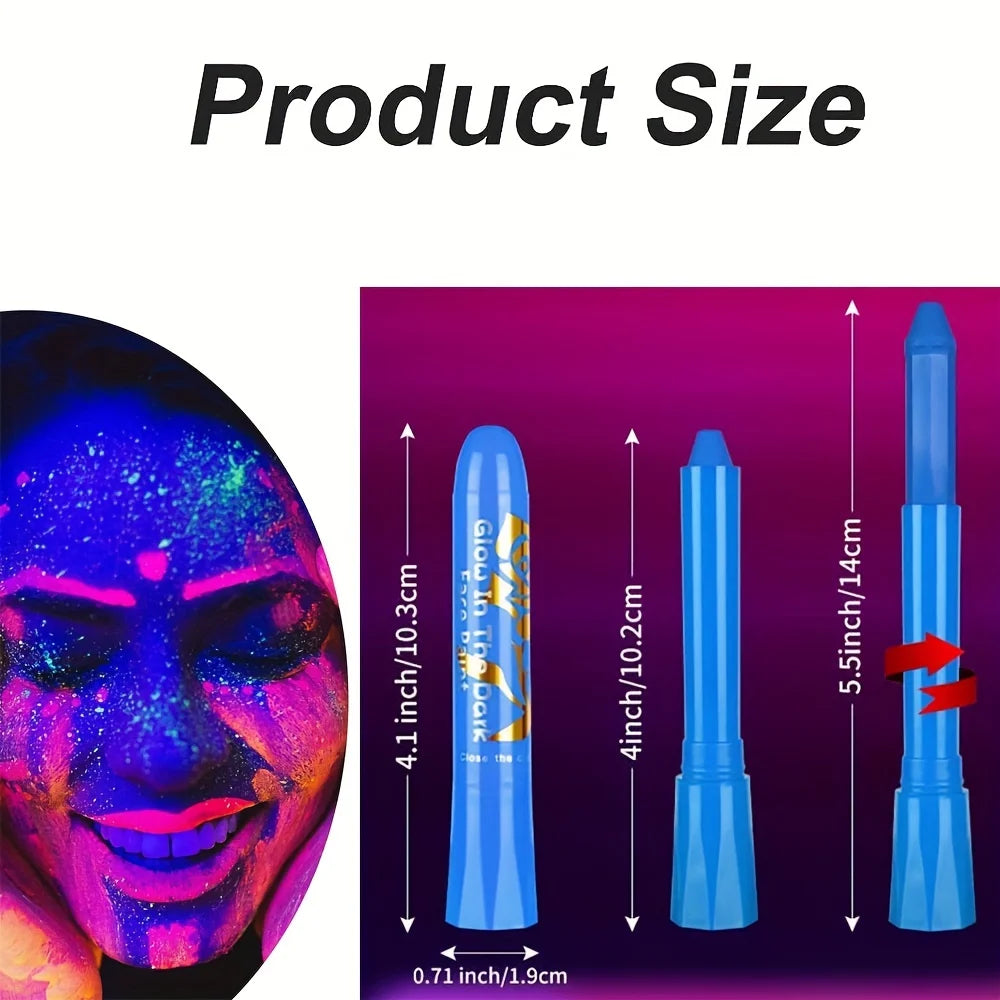 UV Neon Glow-in-the-Dark Face and Body Paint Kit