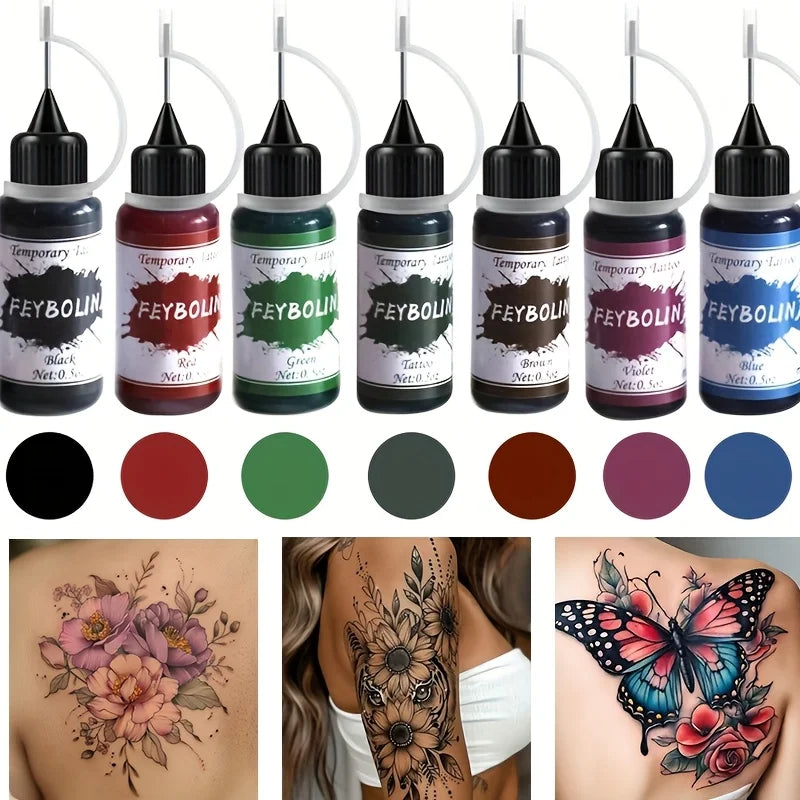 Temporary Tattoo Juice Ink for Long-Lasting Body Art