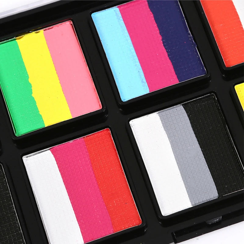 24-Color Professional Face and Body Paint Kit for Parties