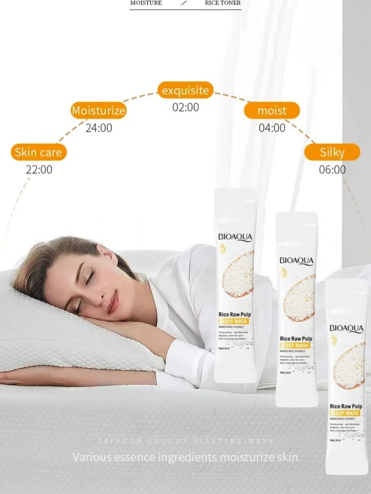 Hydrating Rice Extract Overnight Face Mask for Radiant Skin