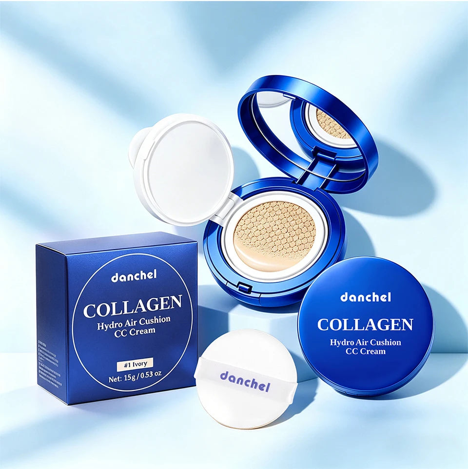 Collagen Hydrating Air Cushion CC Cream for Flawless Dewy Skin