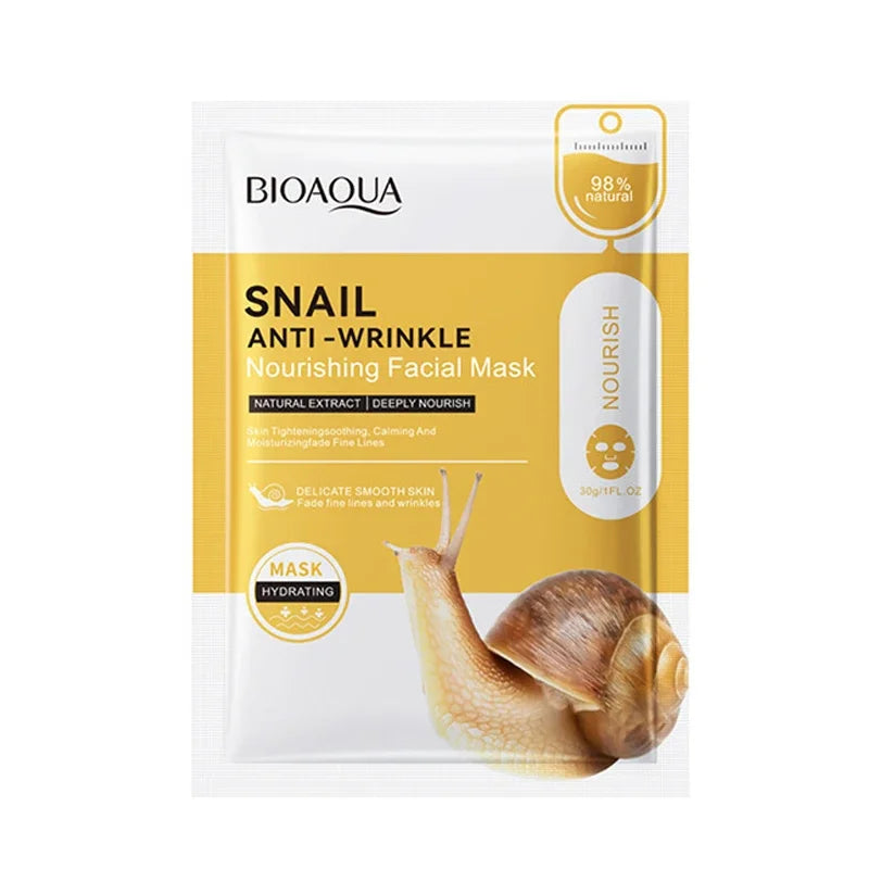 Snail Essence Anti-Wrinkle Hydrating Face Mask Set