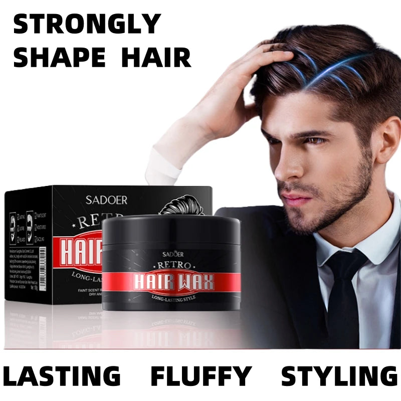 Strong Hold Men's Retro Hair Styling Wax