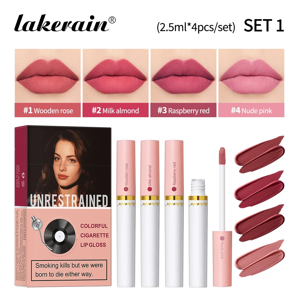 Matte Velvet Cigarette Lipstick Set - 23