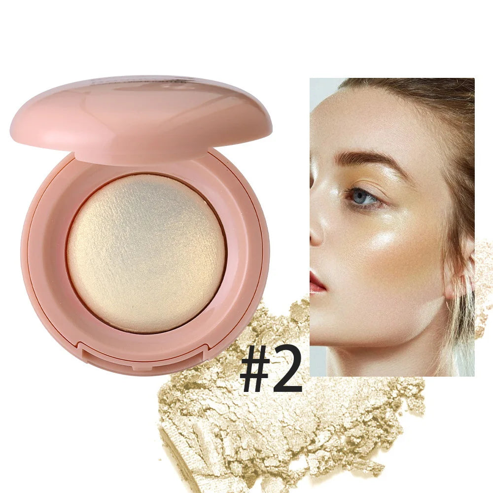 Shimmering Face Highlighter Powder for Natural Glow