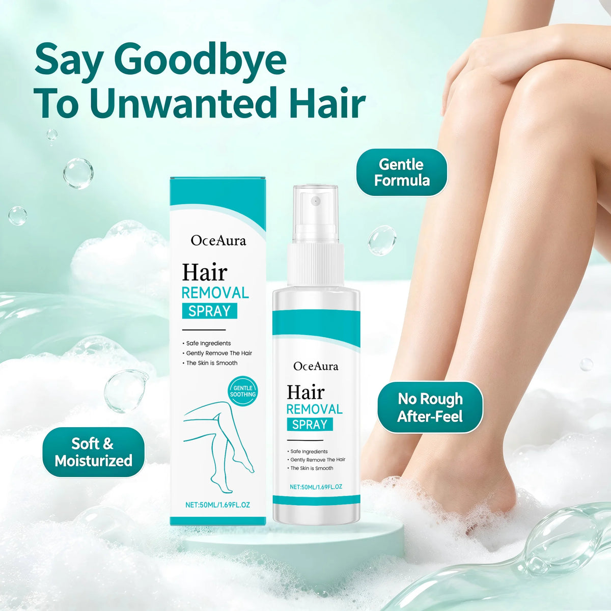 Painless Gentle Body Hair Removal Spray