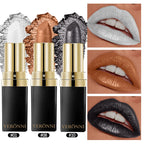 Metallic Pearl Finish Long-Lasting Lipstick