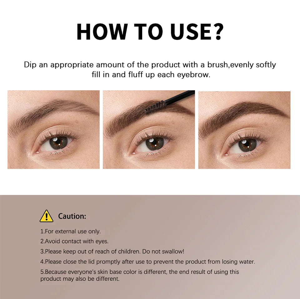 Volumizing Waterproof Eyebrow Mousse for Fluffy Brows