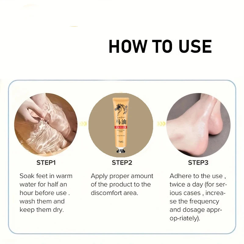 Moisturizing Horse Oil Repair Cream for Dry Cracked Skin - 6