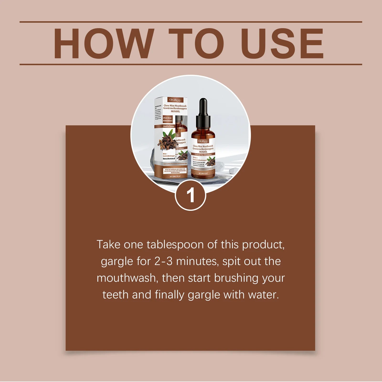 Clove Mint Mouthwash for Fresh Breath and Oral Care - 21