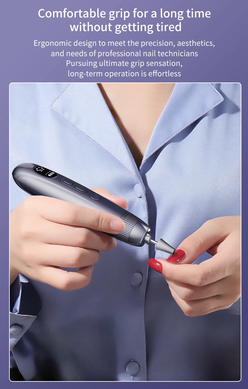 Electric Cordless Nail Drill and Manicure Kit