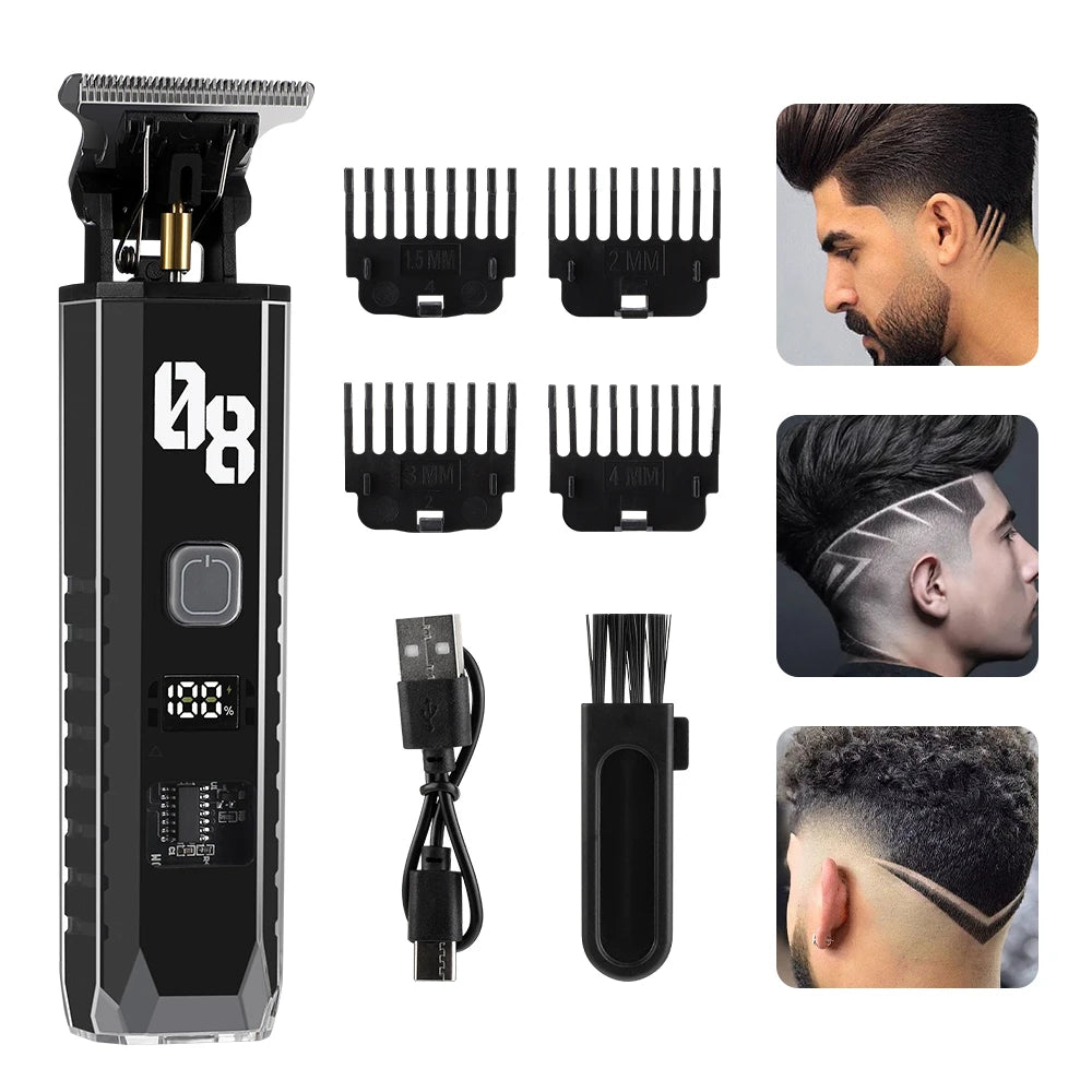 Professional Cordless Hair Trimmer and Detail Grooming Kit - 1