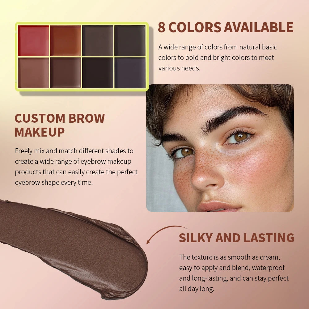 8-Color Cream Blush and Highlighter Palette