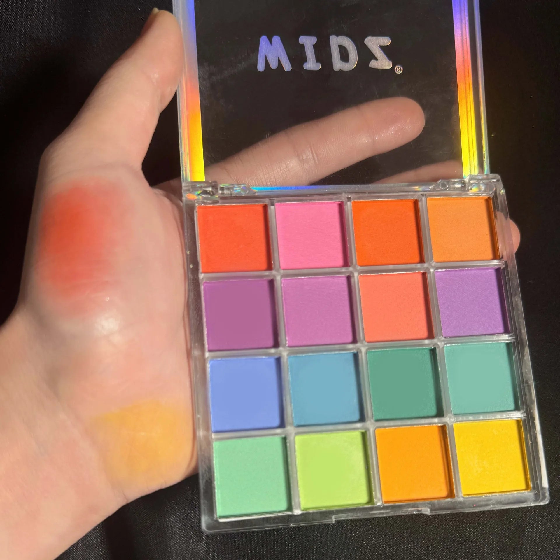 16-Color Waterproof Eyeshadow Palette for Vibrant Eye Makeup
