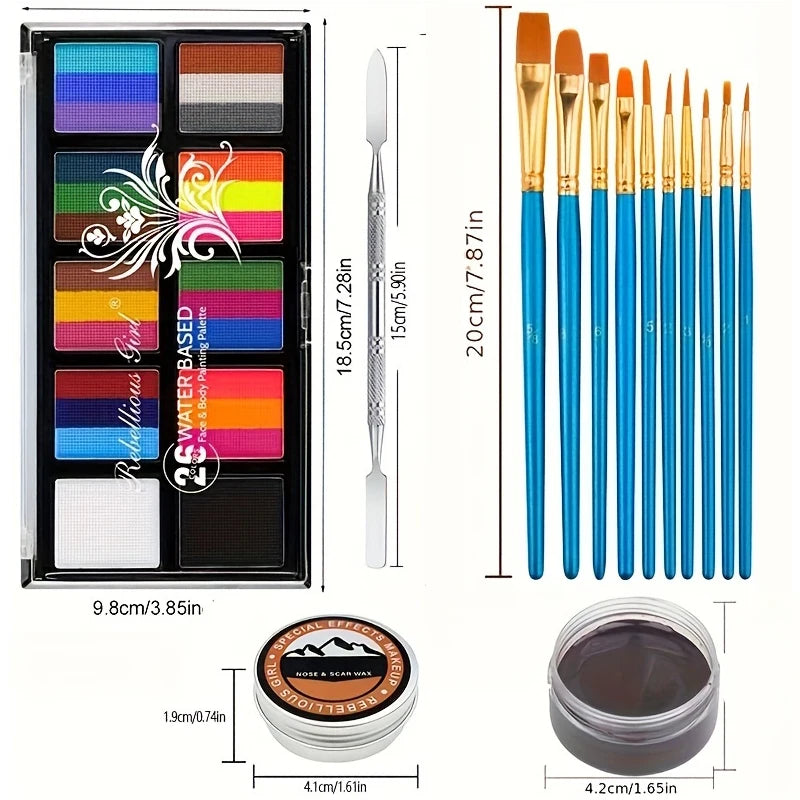 Professional Face and Body Painting Palette Kit for Parties