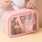 Waterproof Transparent Travel Toiletry and Cosmetic Organizer Bag